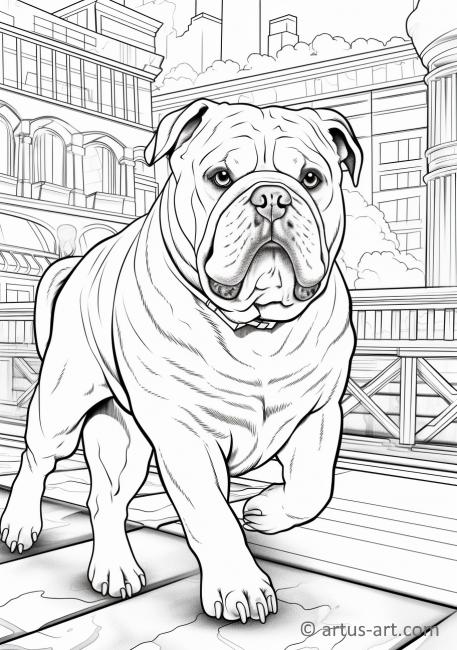 Bulldog Coloring Page For Kids Free Download Artus Art